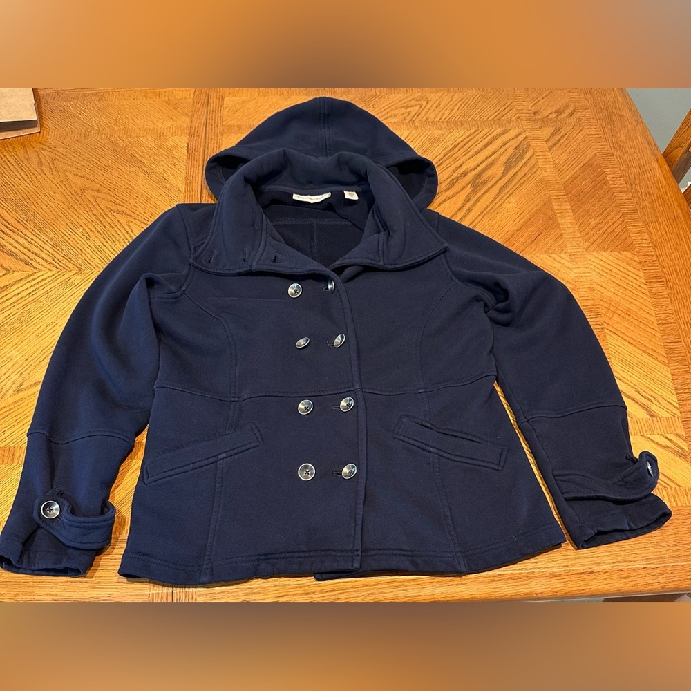 Coldwater Creek Navy Pea Coat